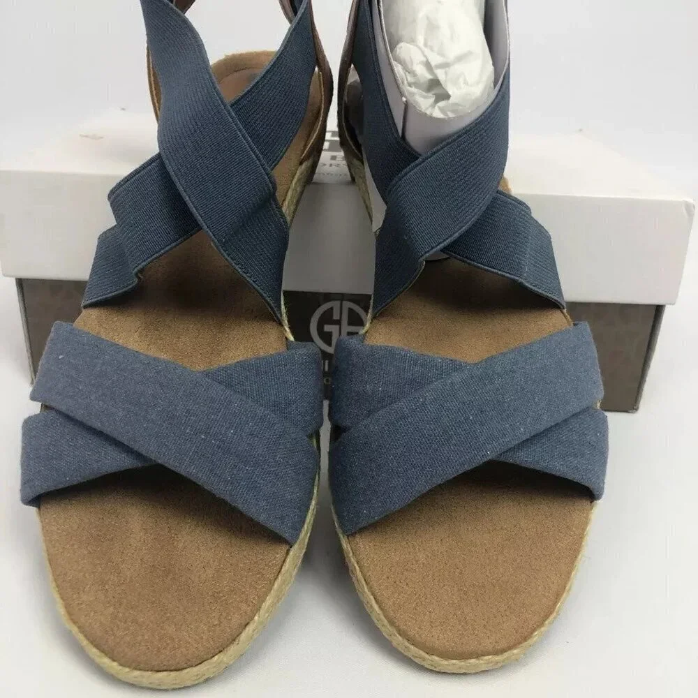 Giani Bernini Womens Colbey Sandals Denim 6.5M